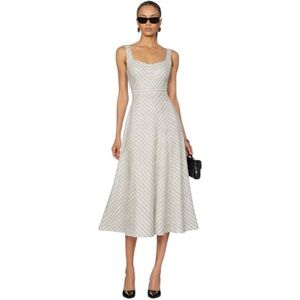 MARCIANO BY GUESS Pastel Green & White Stripe Dress | US2/EU38 | Retail $289